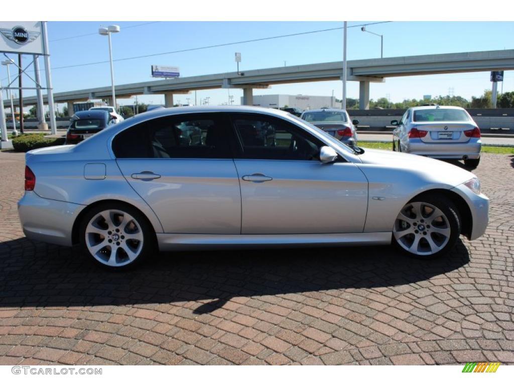 2008 3 Series 335i Sedan - Titanium Silver Metallic / Black photo #6