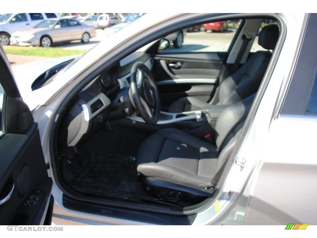 2008 3 Series 335i Sedan - Titanium Silver Metallic / Black photo #13
