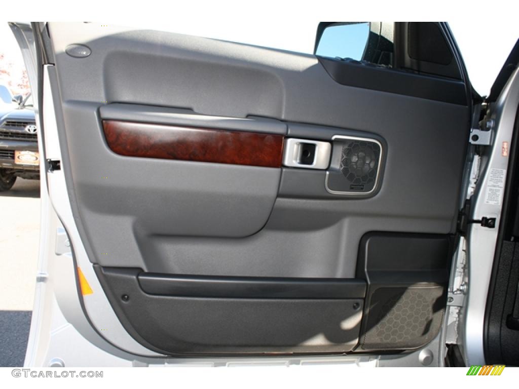 2007 Land Rover Range Rover HSE Charcoal Door Panel Photo #39017351