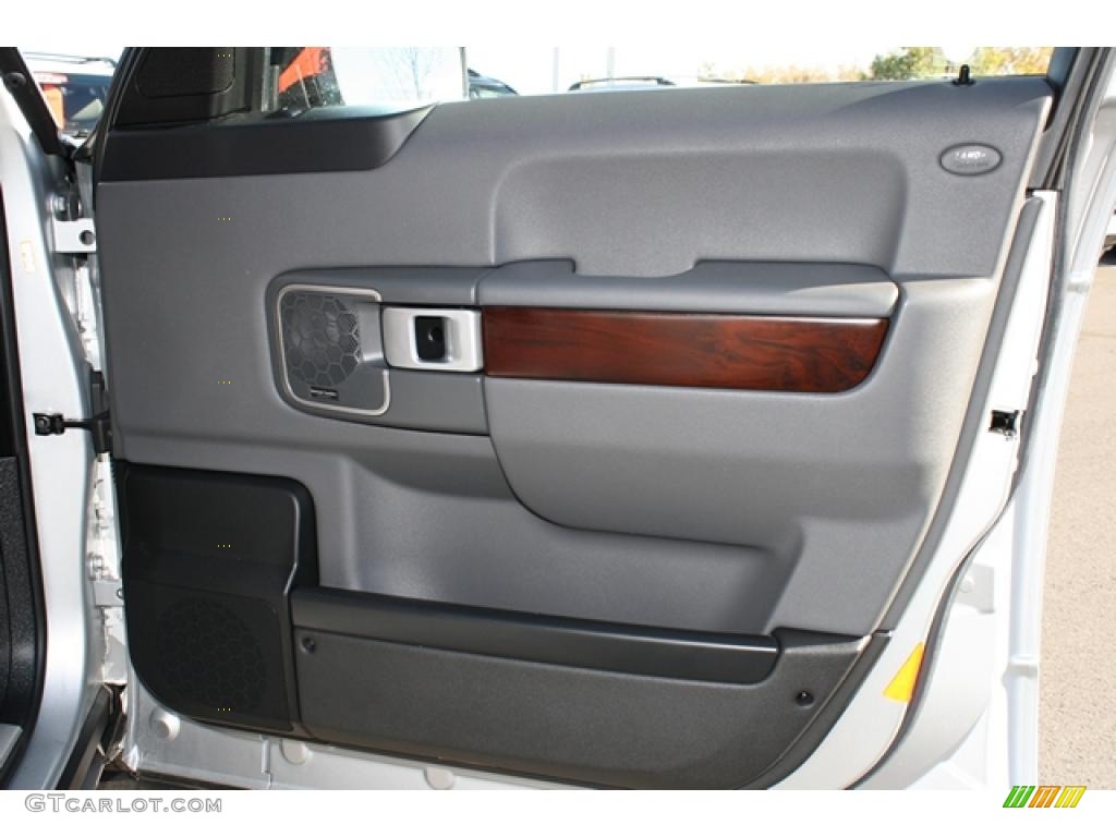 2007 Land Rover Range Rover HSE Charcoal Door Panel Photo #39017367