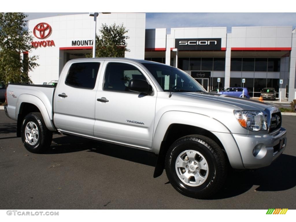 2007 Tacoma V6 TRD Double Cab 4x4 - Silver Streak Mica / Graphite Gray photo #1