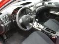 Carbon Black 2009 Subaru Impreza 2.5 GT Sedan Interior Color
