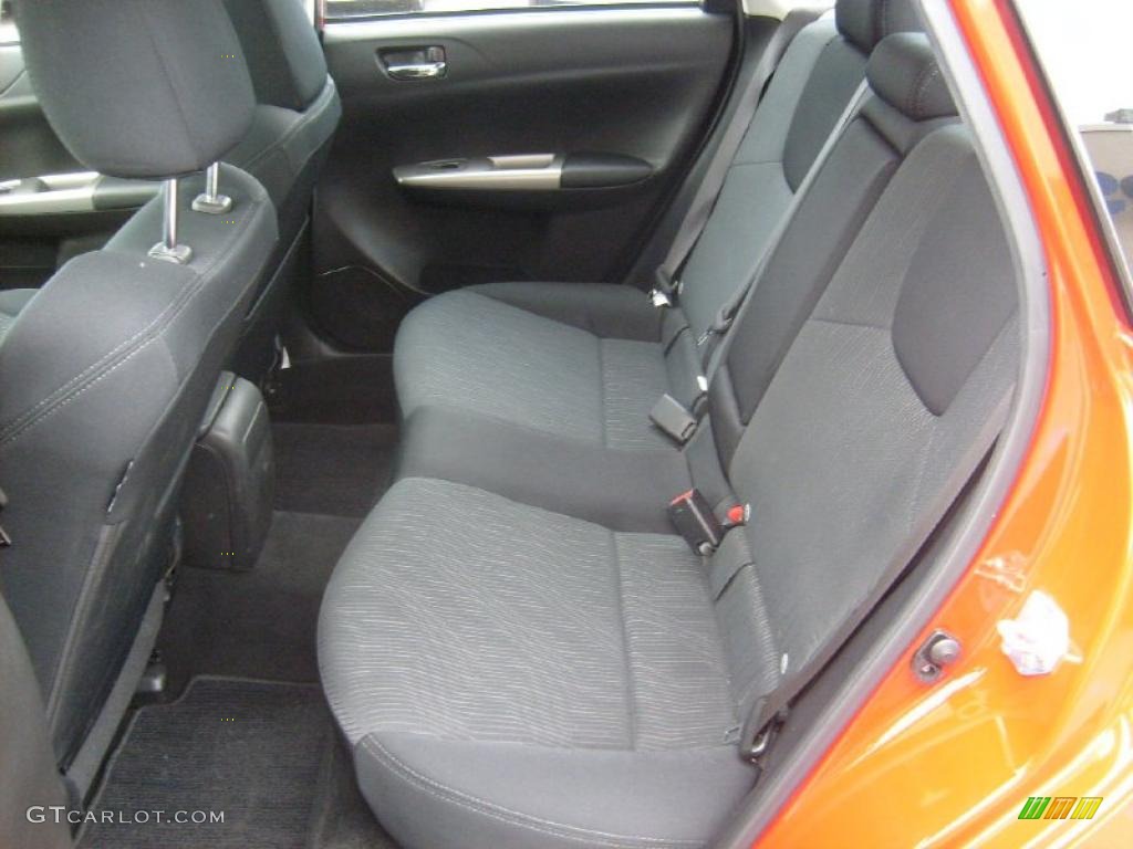 Carbon Black Interior 2009 Subaru Impreza 2.5 GT Sedan Photo #39018407