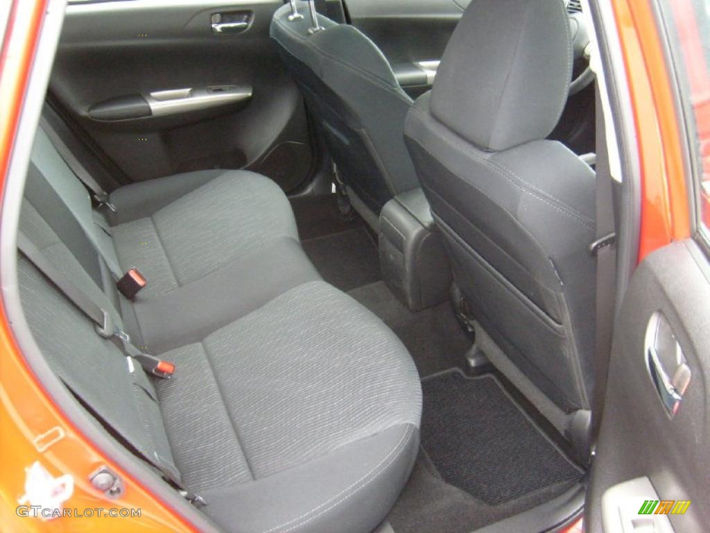 Carbon Black Interior 2009 Subaru Impreza 2.5 GT Sedan Photo #39018447