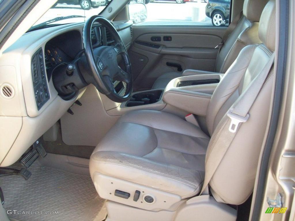 Tan Interior 2005 Chevrolet Silverado 1500 Z71 Crew Cab 4x4