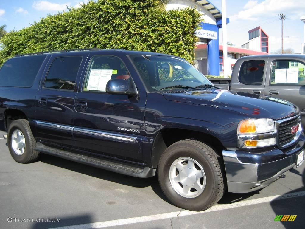 2004 Yukon XL 1500 SLE - Deep Blue Metallic / Pewter/Dark Pewter photo #7