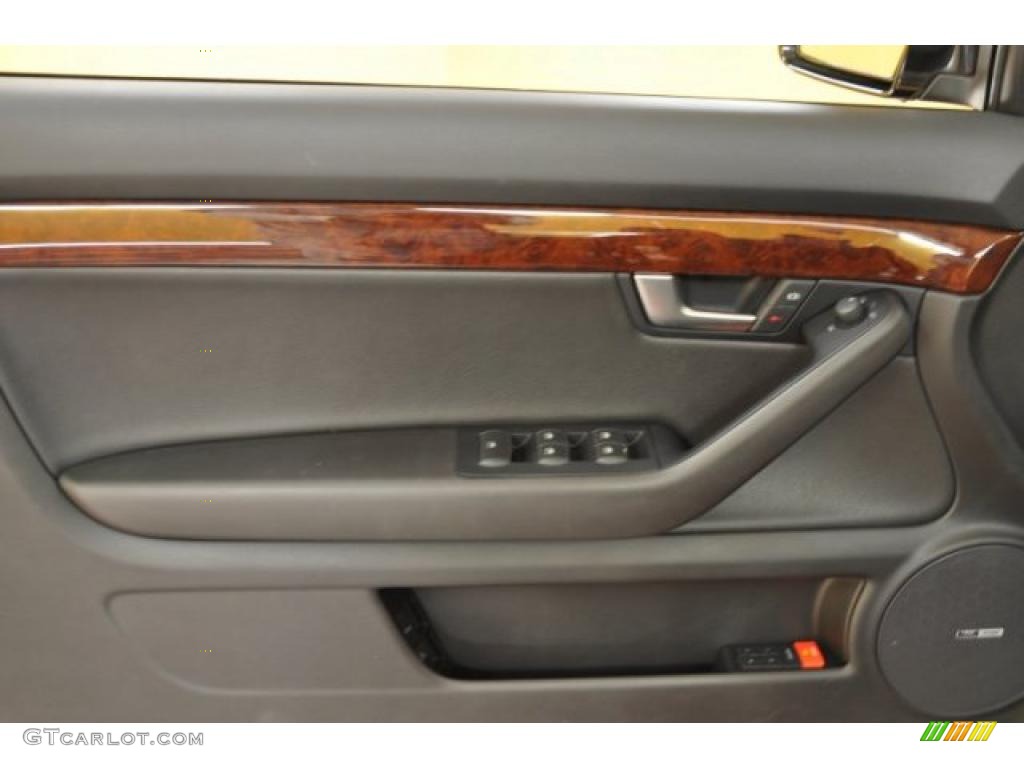 2009 Audi A4 3.2 quattro Cabriolet Black Door Panel Photo #39019899