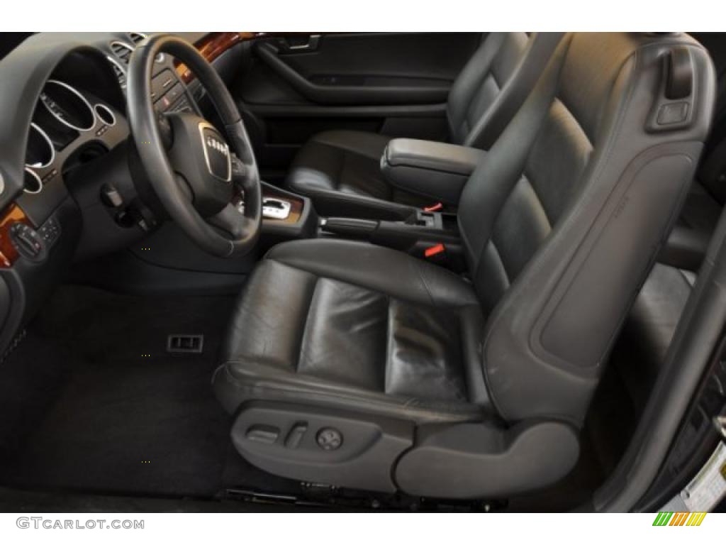 Black Interior 2009 Audi A4 3.2 quattro Cabriolet Photo #39019907