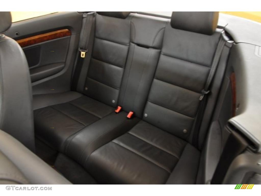 Black Interior 2009 Audi A4 3.2 quattro Cabriolet Photo #39019919