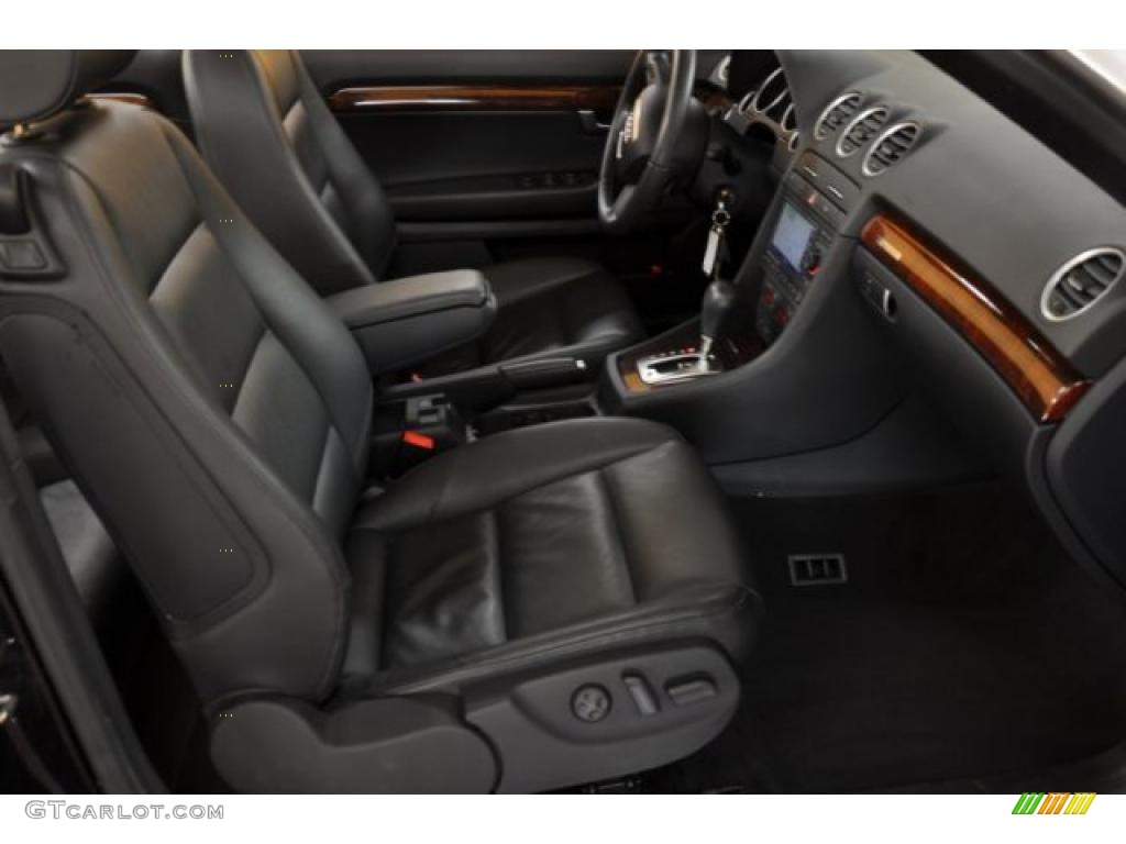 Black Interior 2009 Audi A4 3.2 quattro Cabriolet Photo #39019947