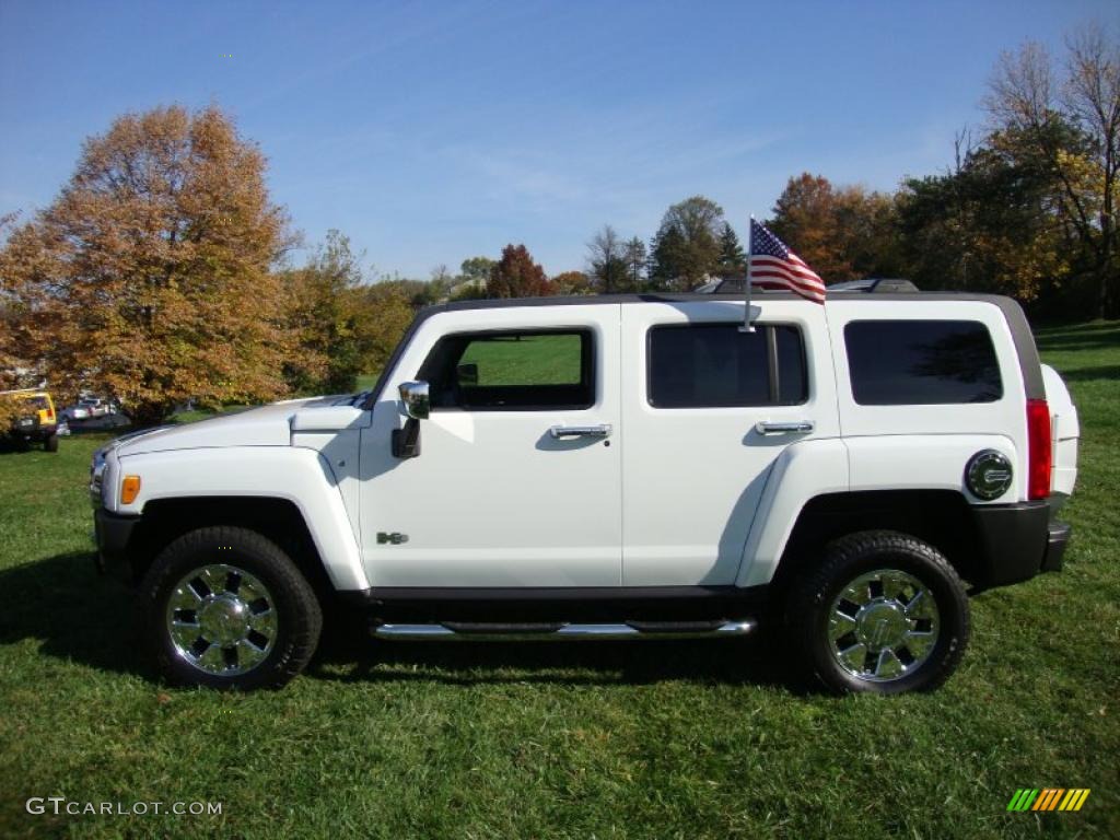 Birch White 2007 Hummer H3 Standard H3 Model Exterior Photo #39020031