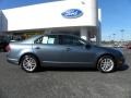 2011 Steel Blue Metallic Ford Fusion SEL V6  photo #2