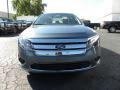 2011 Steel Blue Metallic Ford Fusion SEL V6  photo #7