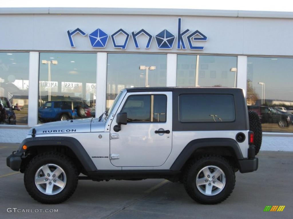 2007 Wrangler Rubicon 4x4 - Bright Silver Metallic / Dark Slate Gray/Medium Slate Gray photo #1