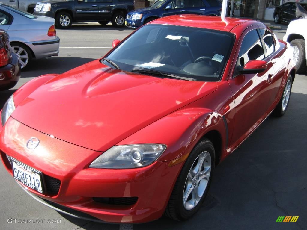 2004 RX-8 Sport - Velocity Red Mica / Black photo #3