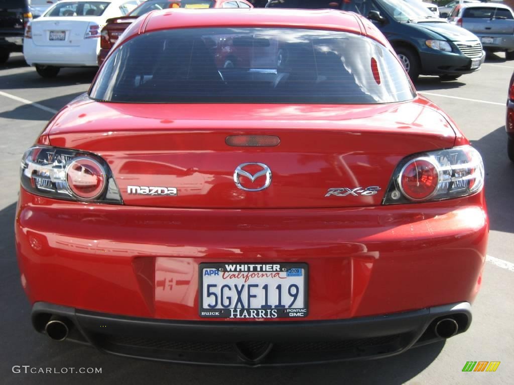 2004 RX-8 Sport - Velocity Red Mica / Black photo #6