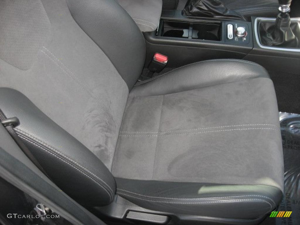 Carbon Black/Graphite Gray Alcantara Interior 2008 Subaru Impreza WRX STi Photo #39024135