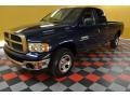 2004 Patriot Blue Pearl Dodge Ram 1500 SLT Quad Cab 4x4  photo #2