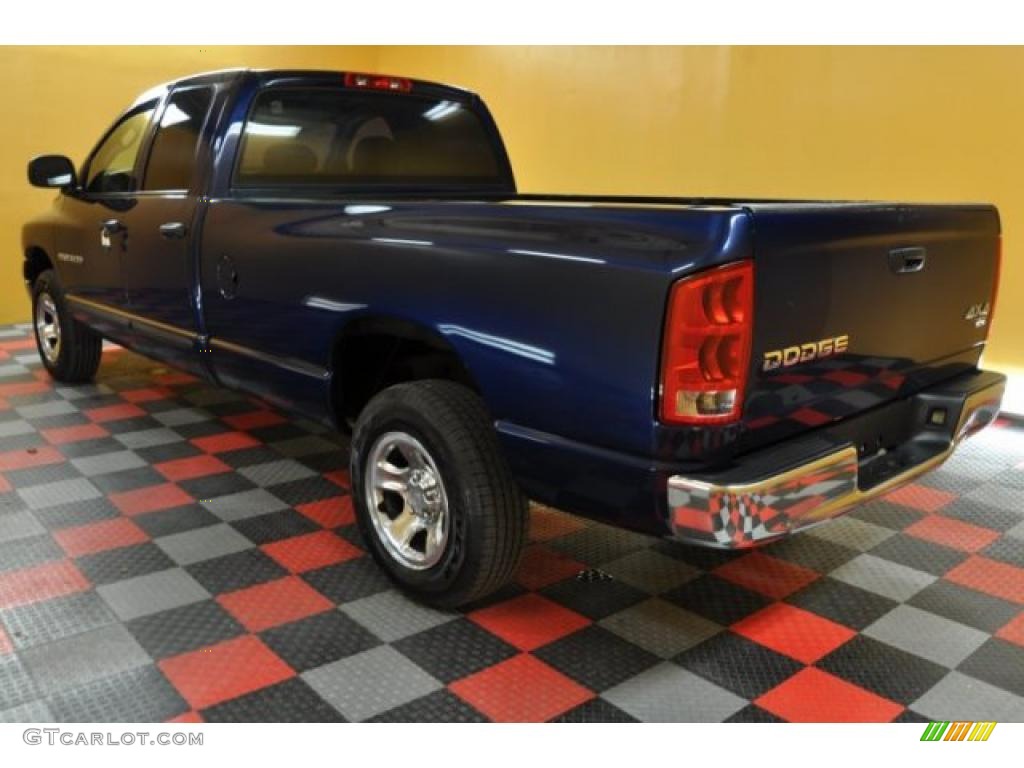 2004 Ram 1500 SLT Quad Cab 4x4 - Patriot Blue Pearl / Dark Slate Gray photo #3
