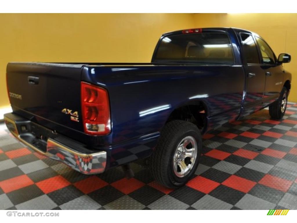 2004 Ram 1500 SLT Quad Cab 4x4 - Patriot Blue Pearl / Dark Slate Gray photo #4