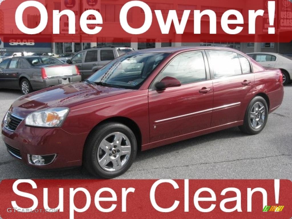 2007 Malibu LT Sedan - Sport Red Metallic / Titanium Gray photo #1