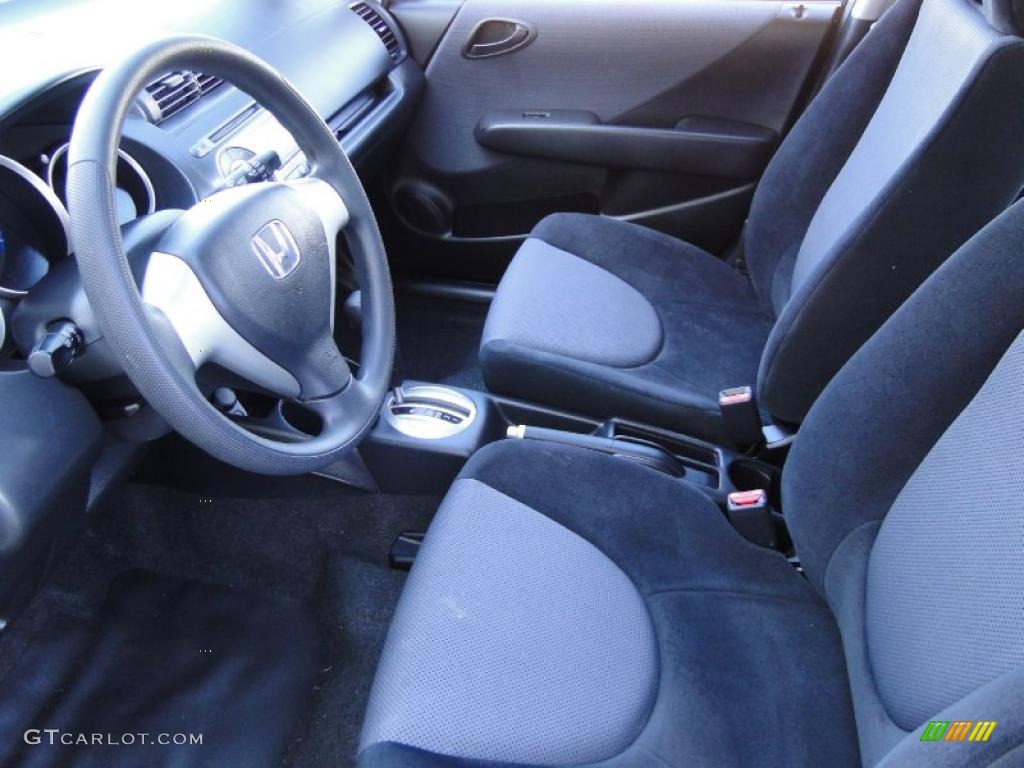 Black/Grey Interior 2008 Honda Fit Hatchback Photo #39024735