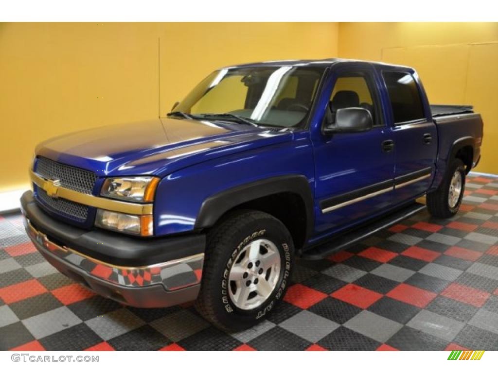 2004 Silverado 1500 Z71 Crew Cab 4x4 - Arrival Blue Metallic / Dark Charcoal photo #2