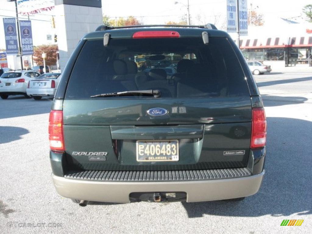 2004 Explorer Eddie Bauer 4x4 - Aspen Green Metallic / Medium Parchment photo #7