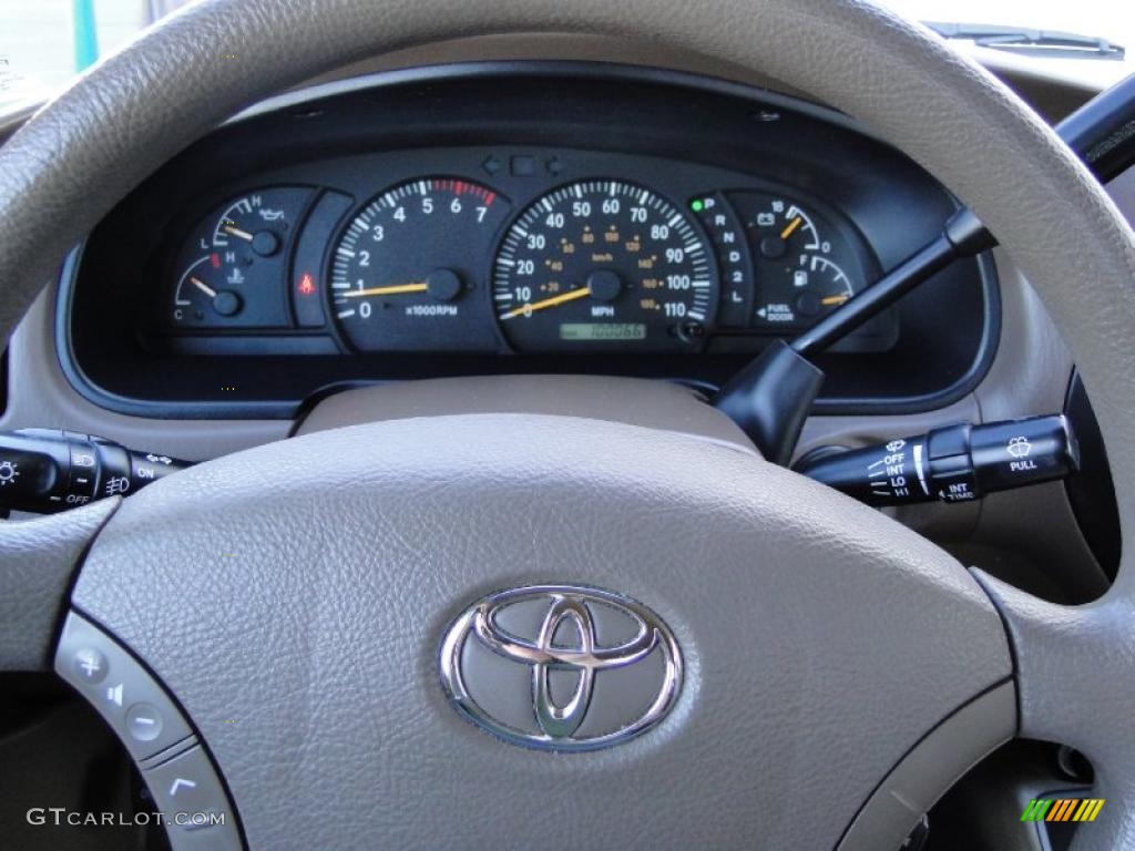 2004 Toyota Tundra SR5 Double Cab Oak Steering Wheel Photo #39025487