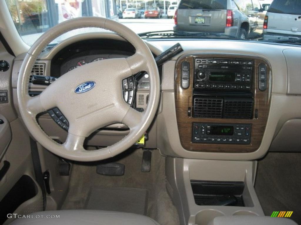 2004 Ford Explorer Eddie Bauer 4x4 Medium Parchment Dashboard Photo #39025555