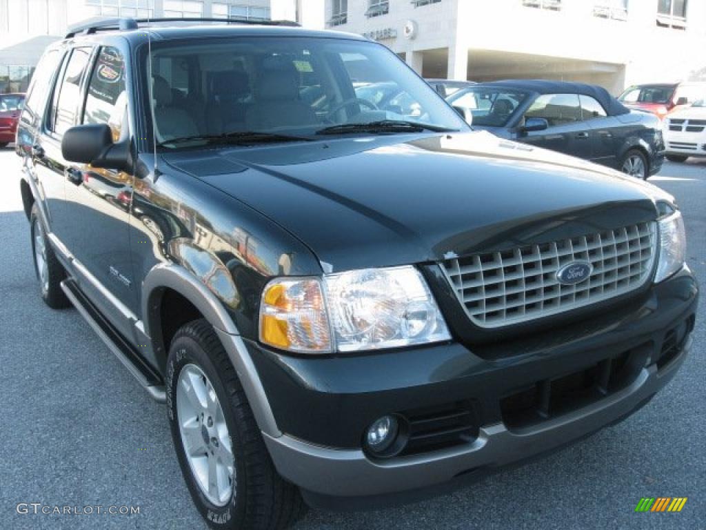 2004 Explorer Eddie Bauer 4x4 - Aspen Green Metallic / Medium Parchment photo #46