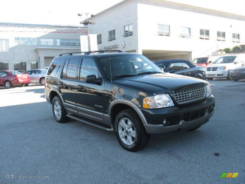 2004 Explorer Eddie Bauer 4x4 - Aspen Green Metallic / Medium Parchment photo #48