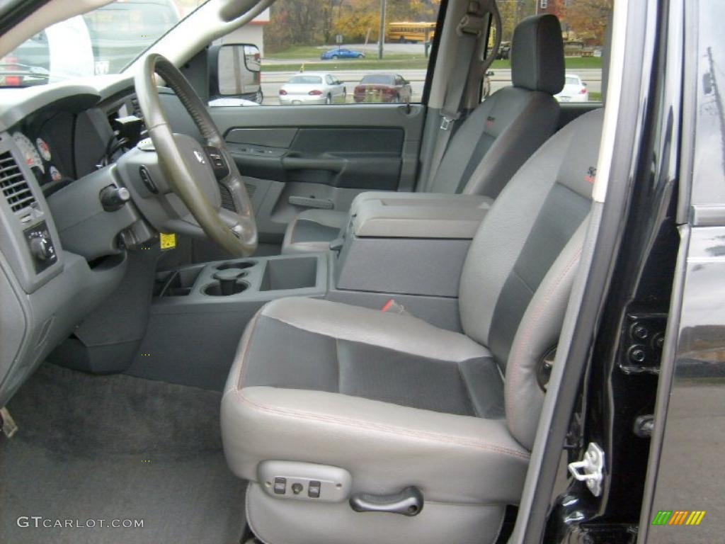 2007 Ram 3500 Sport Quad Cab 4x4 Dually - Brilliant Black Crystal Pearl / Medium Slate Gray photo #11