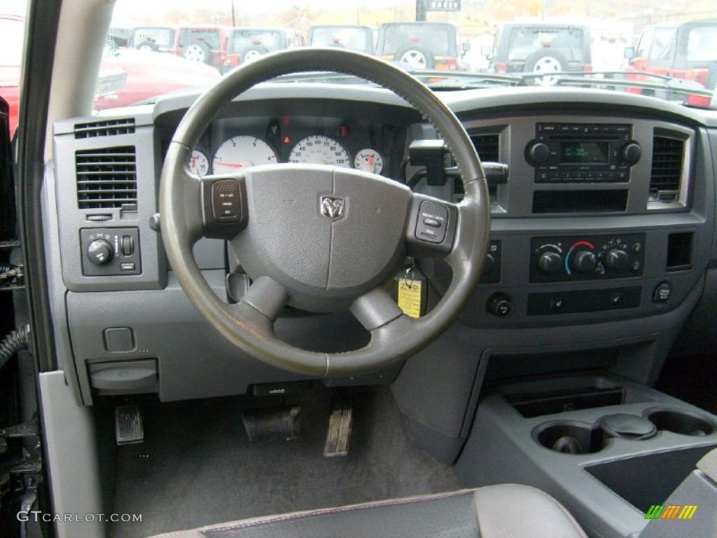 2007 Dodge Ram 3500 Sport Quad Cab 4x4 Dually Medium Slate Gray Dashboard Photo #39026635