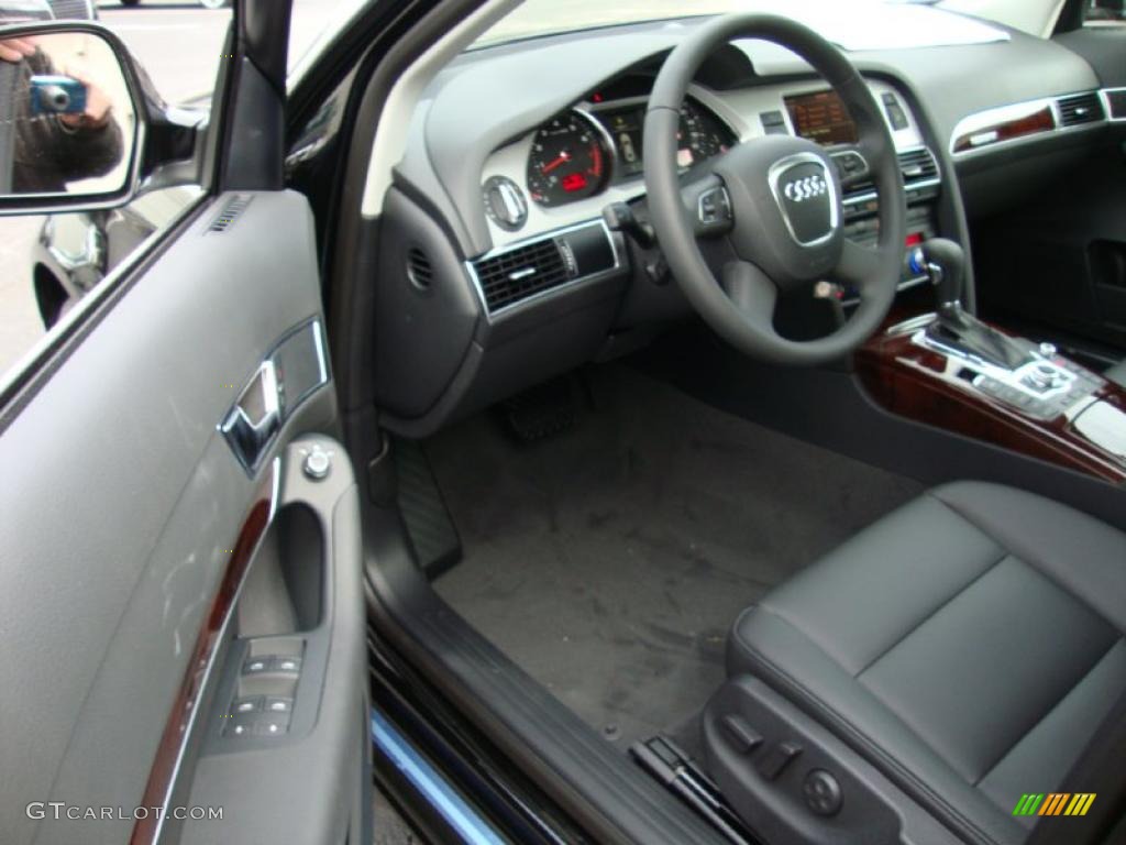 Black Interior 2011 Audi A6 3.0T quattro Sedan Photo #39027877