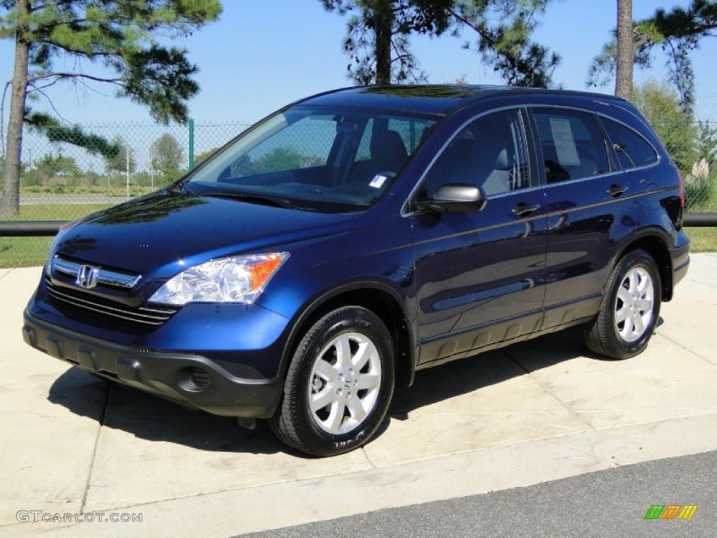 2008 CR-V EX - Royal Blue Pearl / Gray photo #10