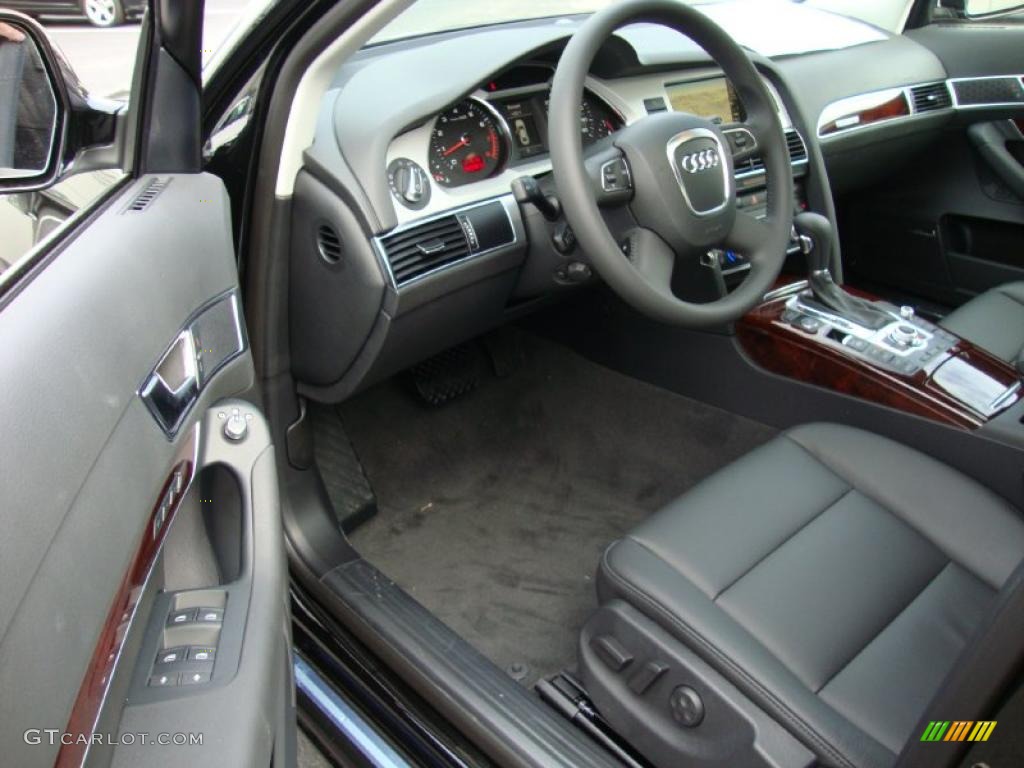 Black Interior 2011 Audi A6 3.0T quattro Sedan Photo #39029339
