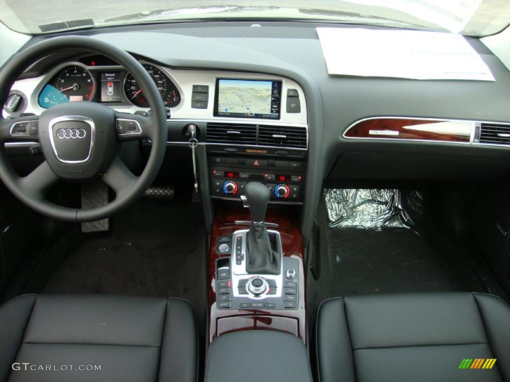 2011 Audi A6 3.0T quattro Sedan Black Dashboard Photo #39029575