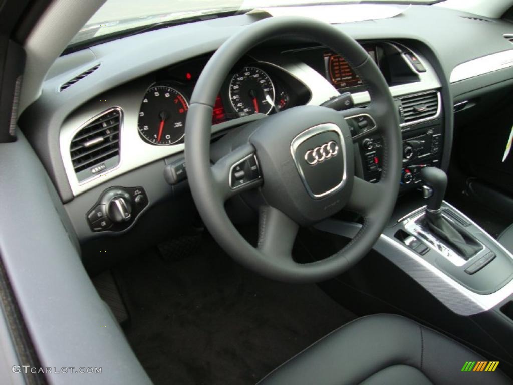 2011 Audi A4 2.0T quattro Sedan Black Dashboard Photo #39029959