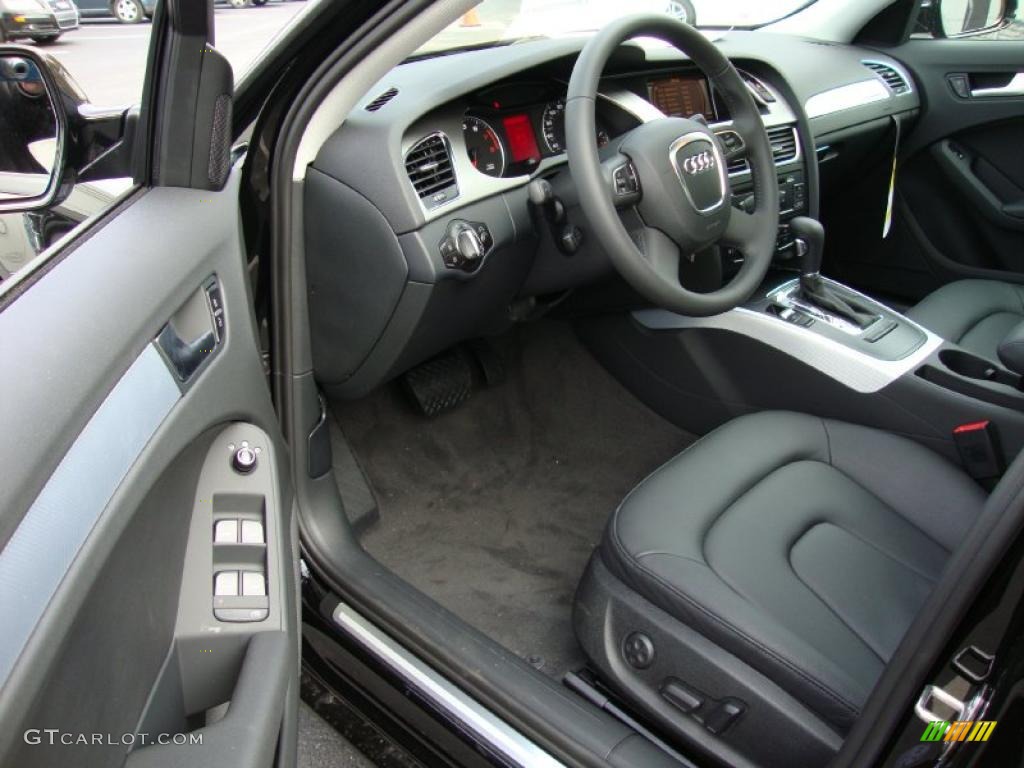 Black Interior 2011 Audi A4 2.0T quattro Sedan Photo #39029979