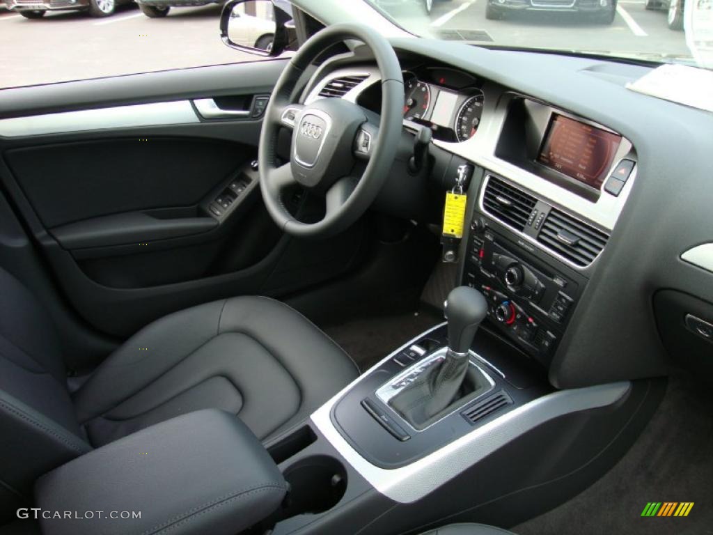 2011 Audi A4 2.0T quattro Sedan Black Dashboard Photo #39030082