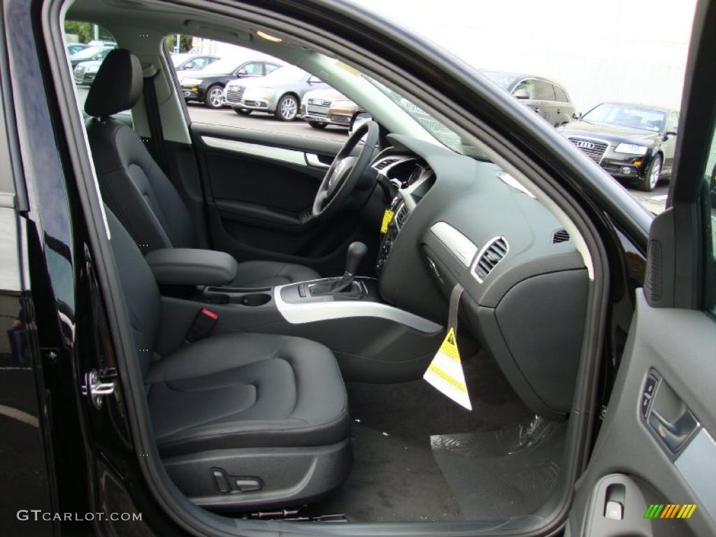 Black Interior 2011 Audi A4 2.0T quattro Sedan Photo #39030103