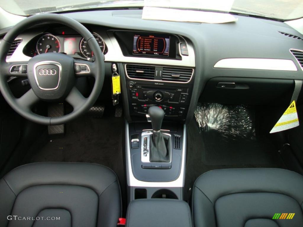 2011 Audi A4 2.0T quattro Sedan Black Dashboard Photo #39030215