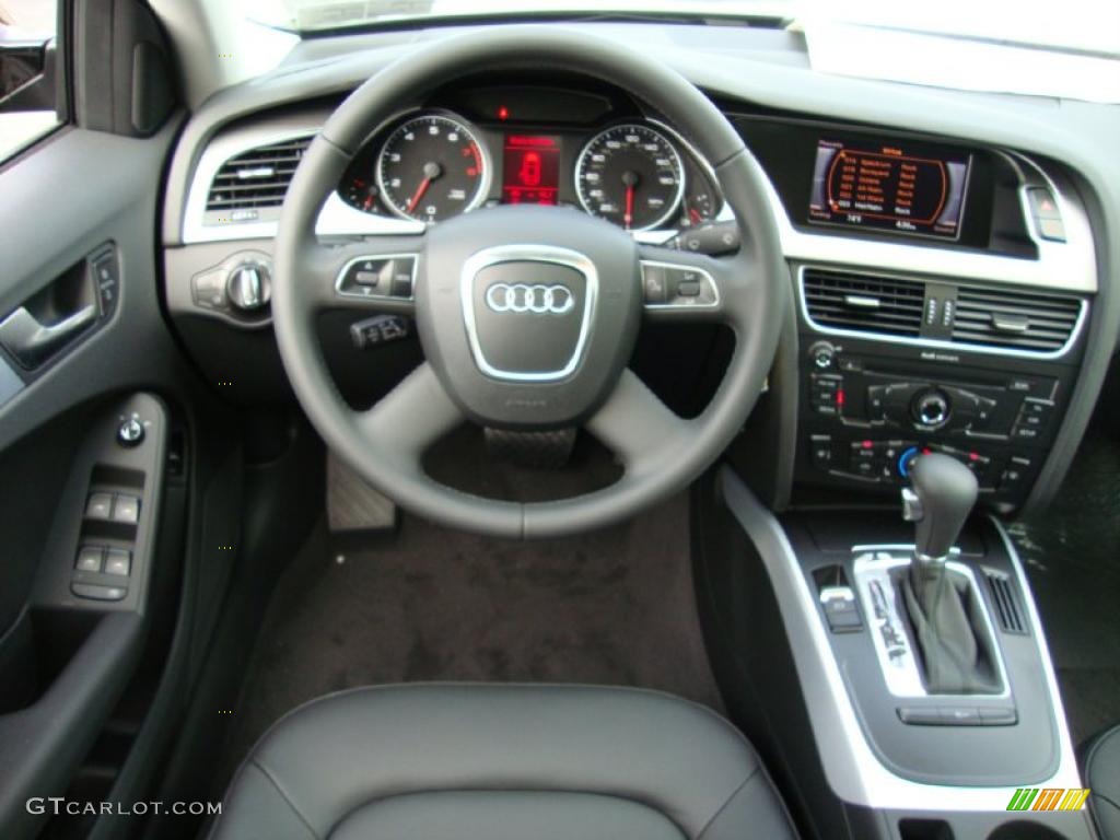 2011 Audi A4 2.0T quattro Sedan Black Dashboard Photo #39030231