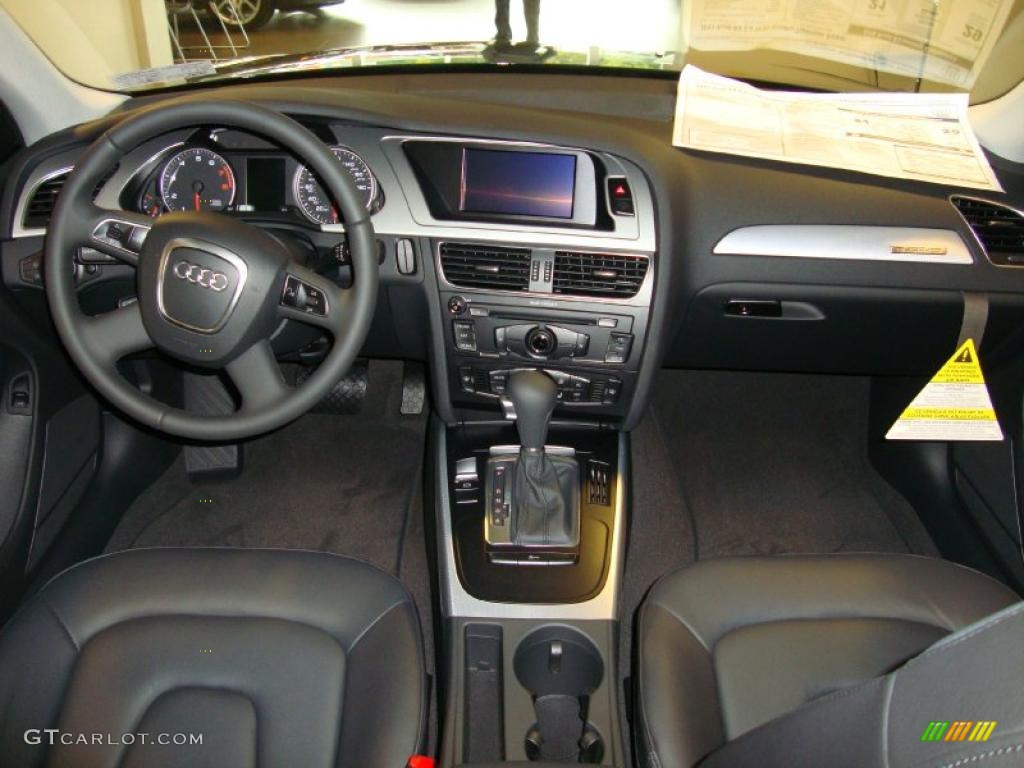 2011 Audi A4 2.0T quattro Avant Black Dashboard Photo #39031331