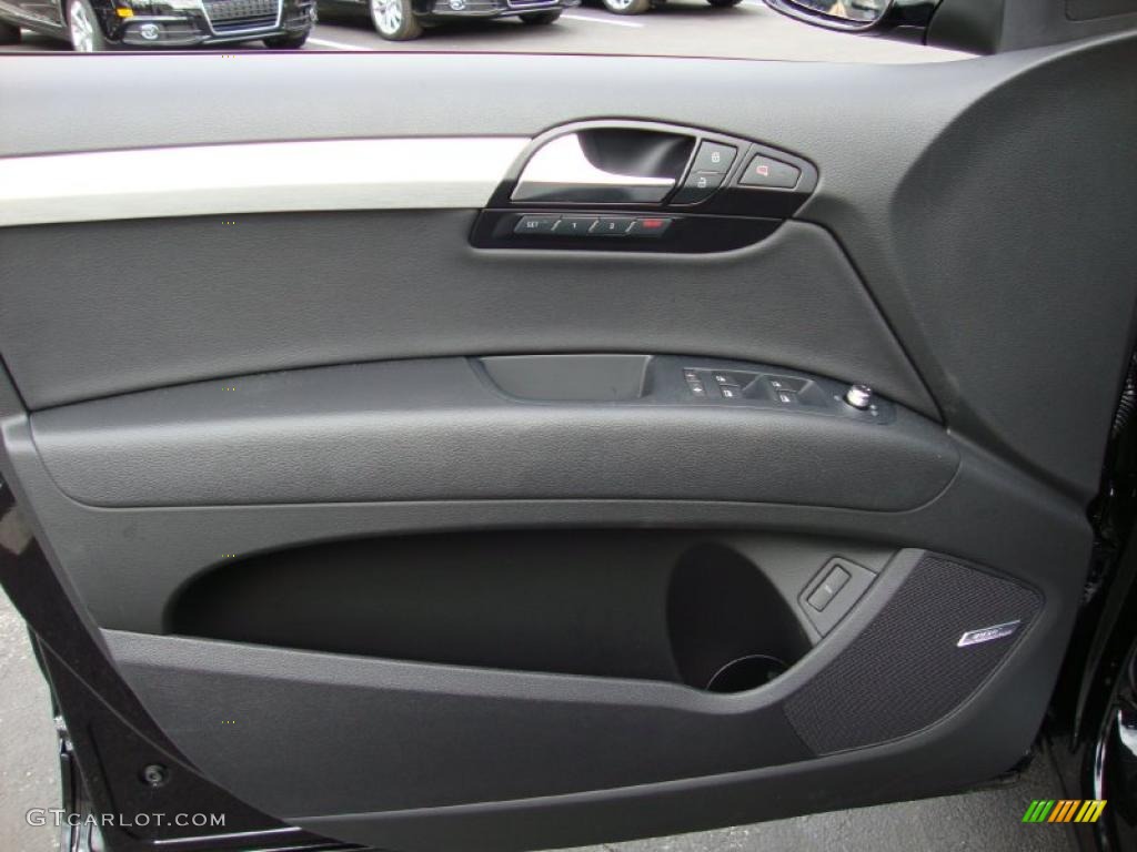 2011 Audi Q7 3.0 TDI quattro Black Door Panel Photo #39031643