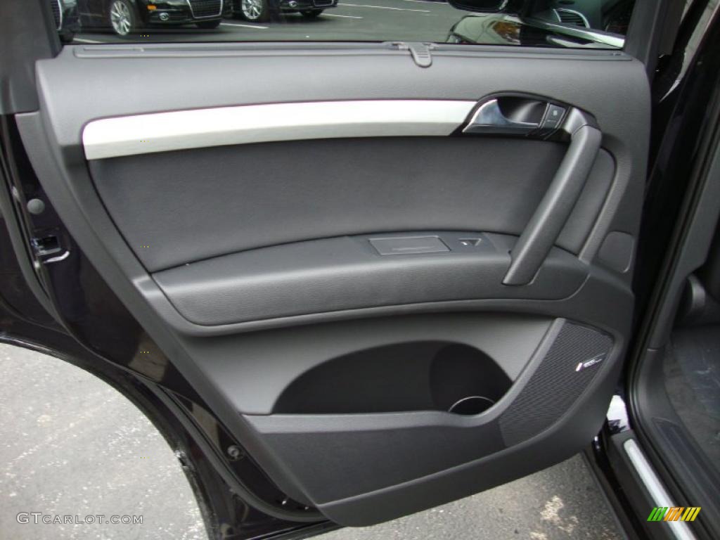 2011 Audi Q7 3.0 TDI quattro Black Door Panel Photo #39031791