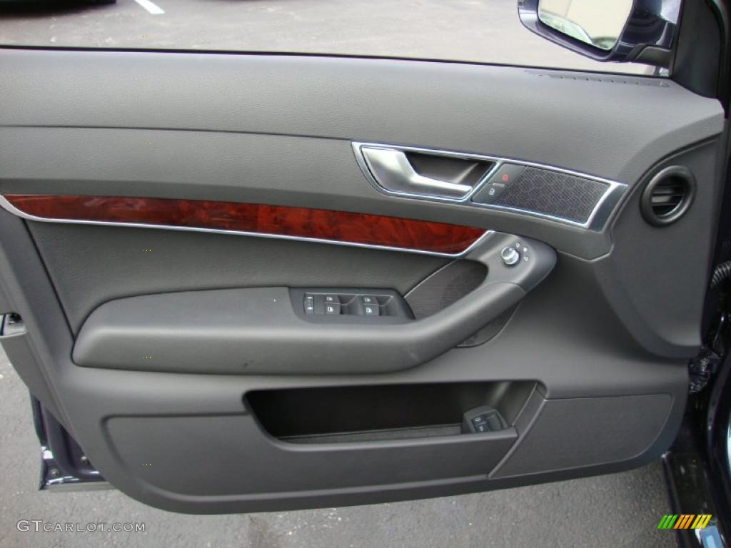 2011 Audi A6 3.0T quattro Sedan Black Door Panel Photo #39032184
