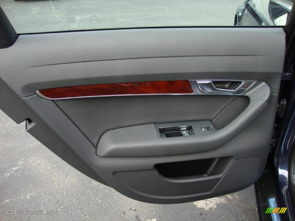 2011 Audi A6 3.0T quattro Sedan Black Door Panel Photo #39032342