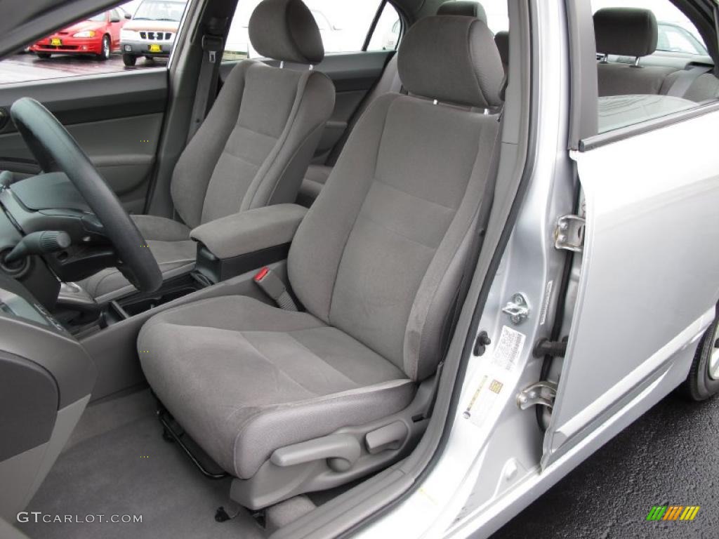 Gray Interior 2008 Honda Civic LX Sedan Photo #39032939